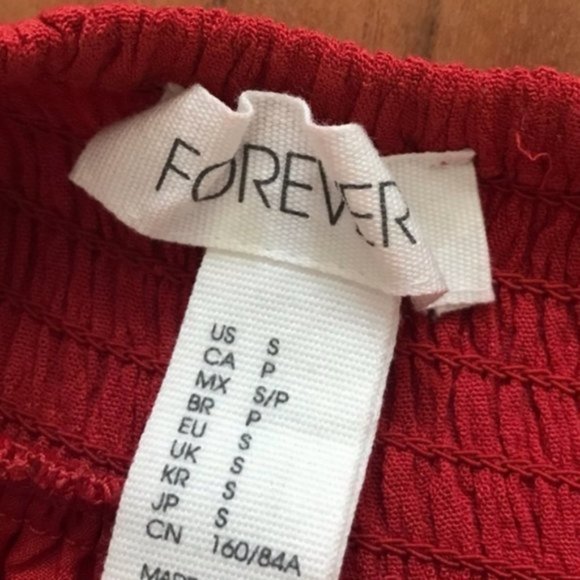 Red Open Back Halter Flowy Lace Rayon Dress - Picture 6 of 6